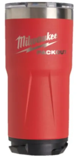 Milwaukee PACKOUT termokop 887 ml i rød